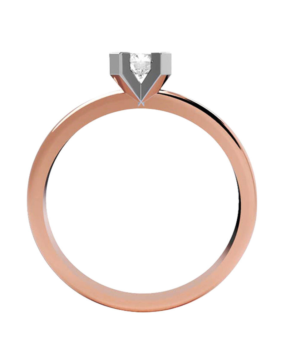 ANILLO DE ORO CON CIRCONIA