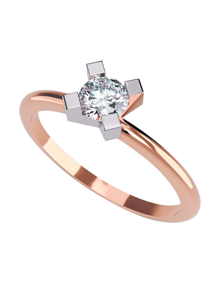 ANILLO DE ORO CON CIRCONIA