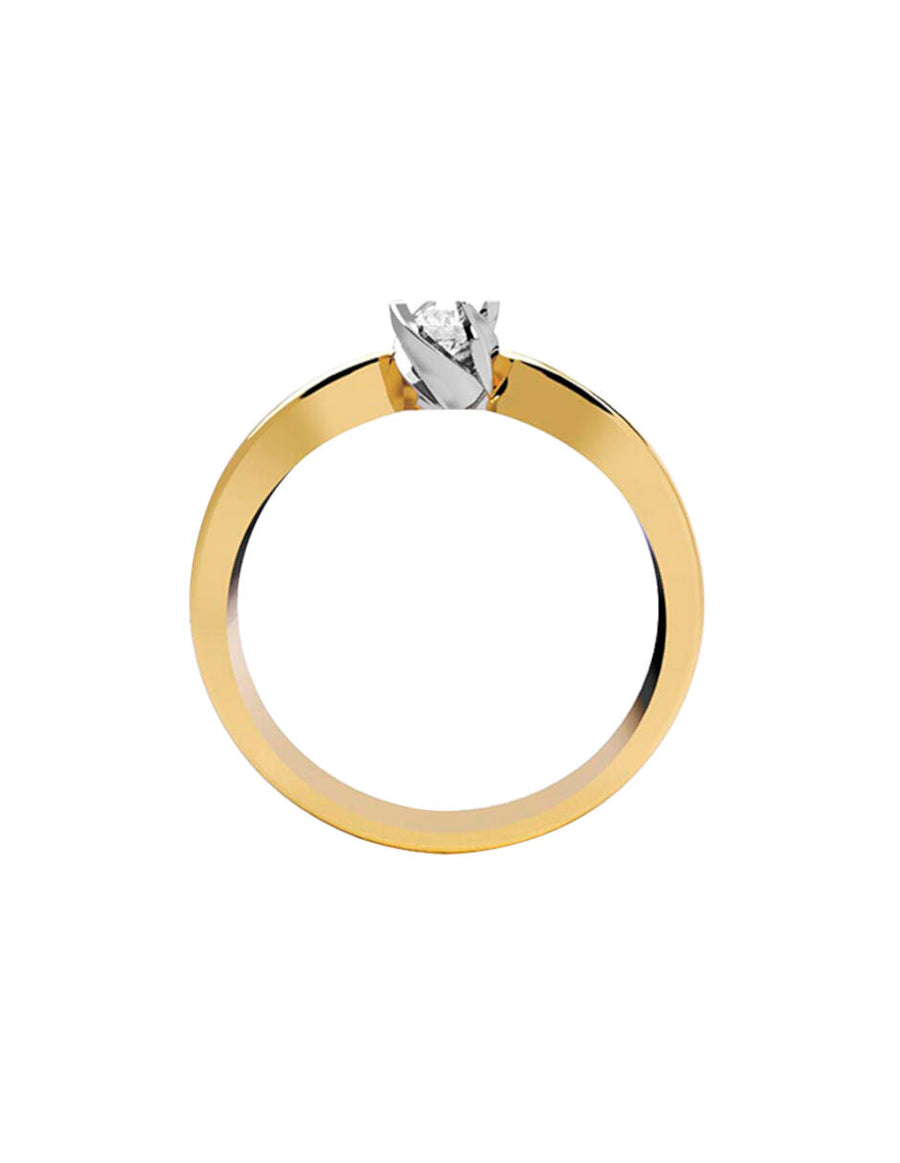 ANILLO DE ORO CON CIRCONIA
