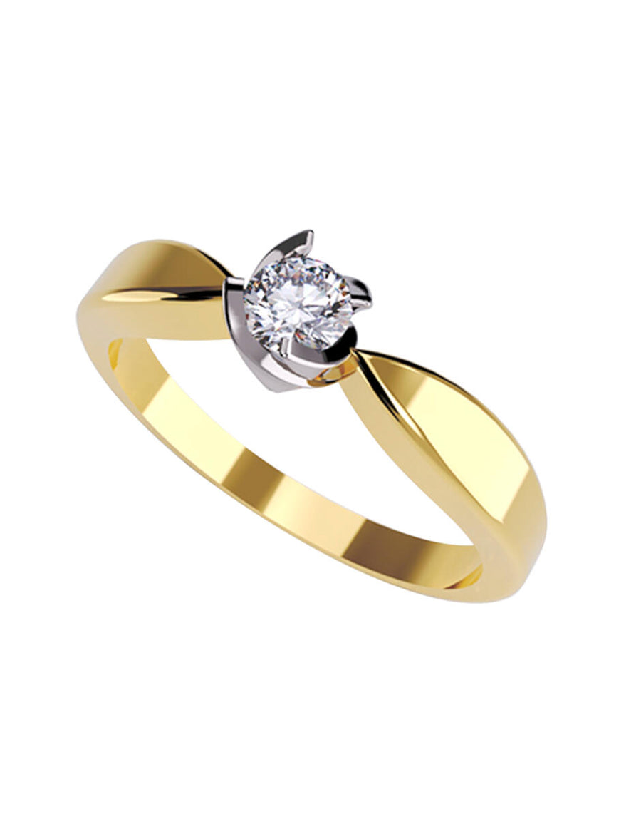 ANILLO DE ORO CON CIRCONIA