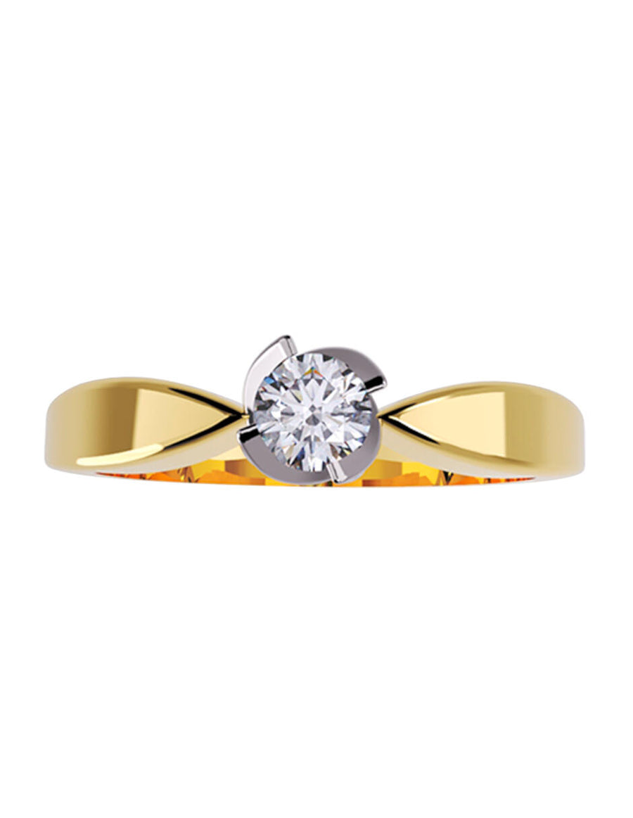 ANILLO DE ORO CON CIRCONIA
