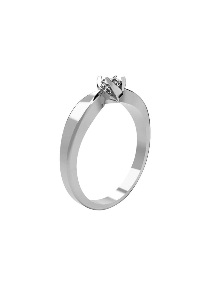 ANILLO DE ORO CON CIRCONIA