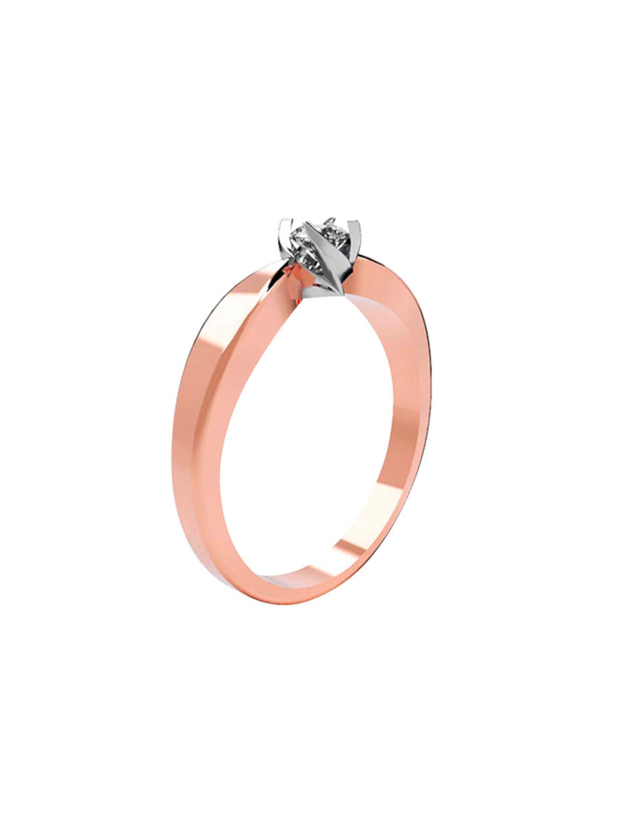 ANILLO DE ORO CON CIRCONIA