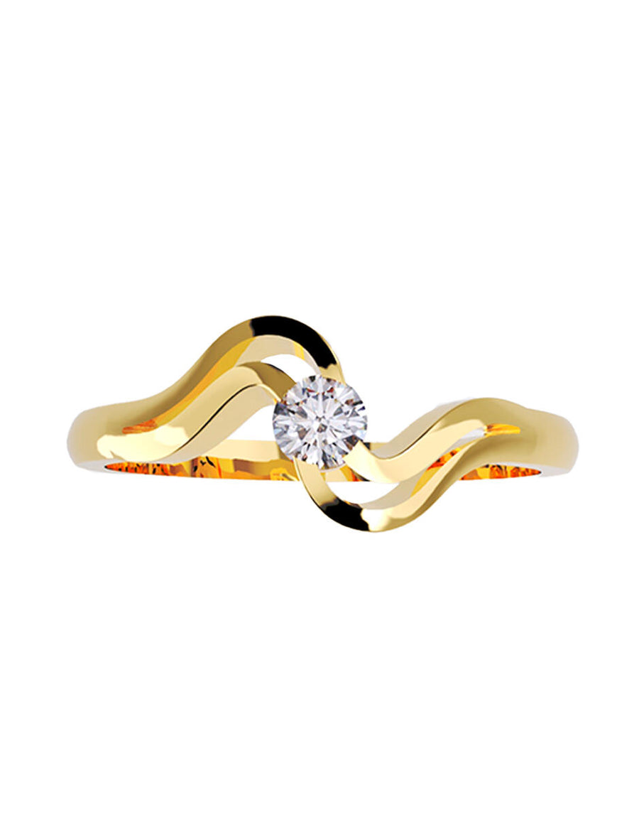 ANILLO DE ORO CON CIRCONIA
