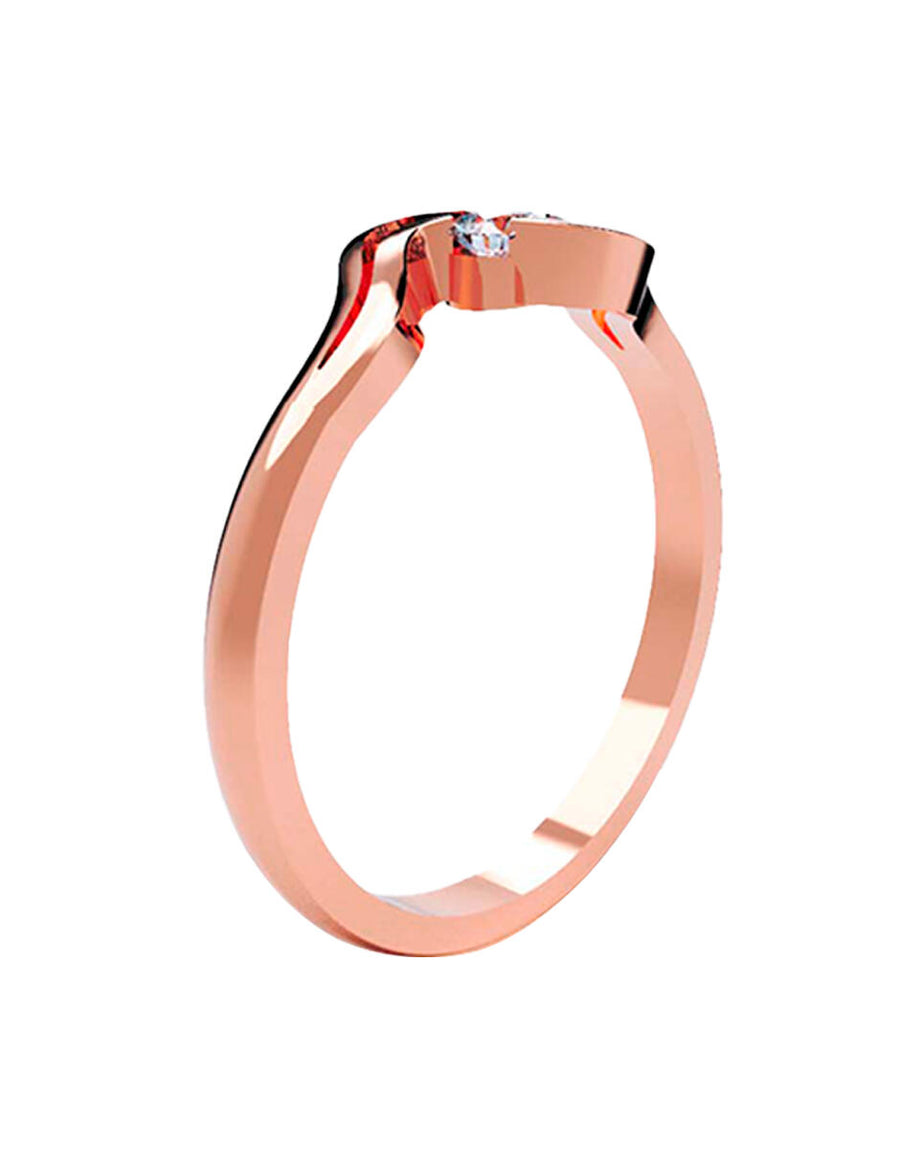 ANILLO DE ORO CON CIRCONIA