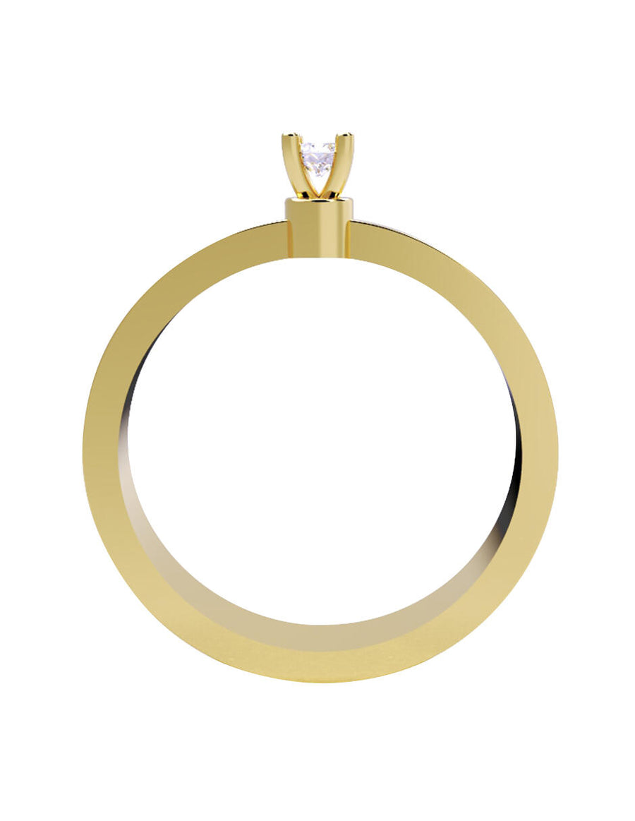 ANILLO DE ORO CON CIRCONIA