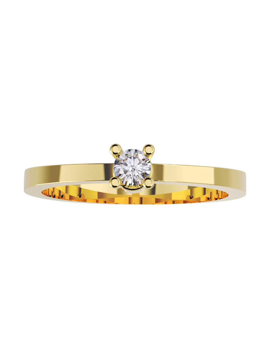 ANILLO DE ORO CON CIRCONIA