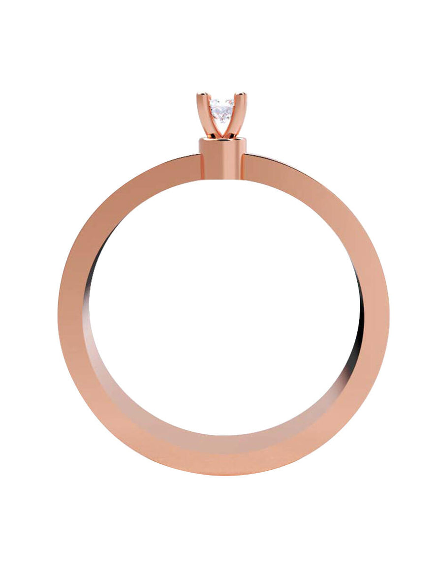 ANILLO DE ORO CON CIRCONIA