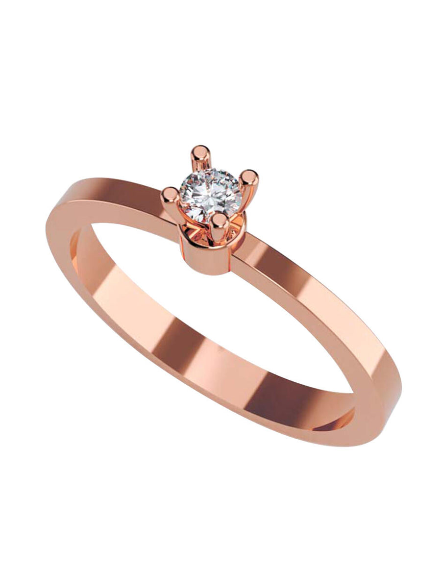 ANILLO DE ORO CON CIRCONIA