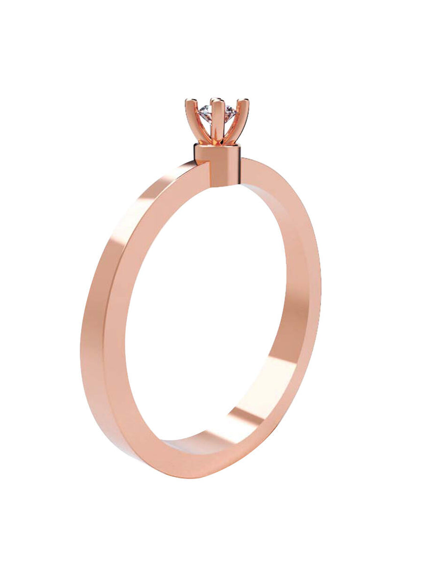 ANILLO DE ORO CON CIRCONIA