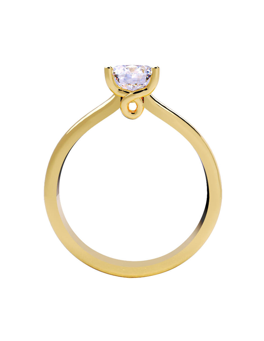 ANILLO DE ORO CON CIRCONIA