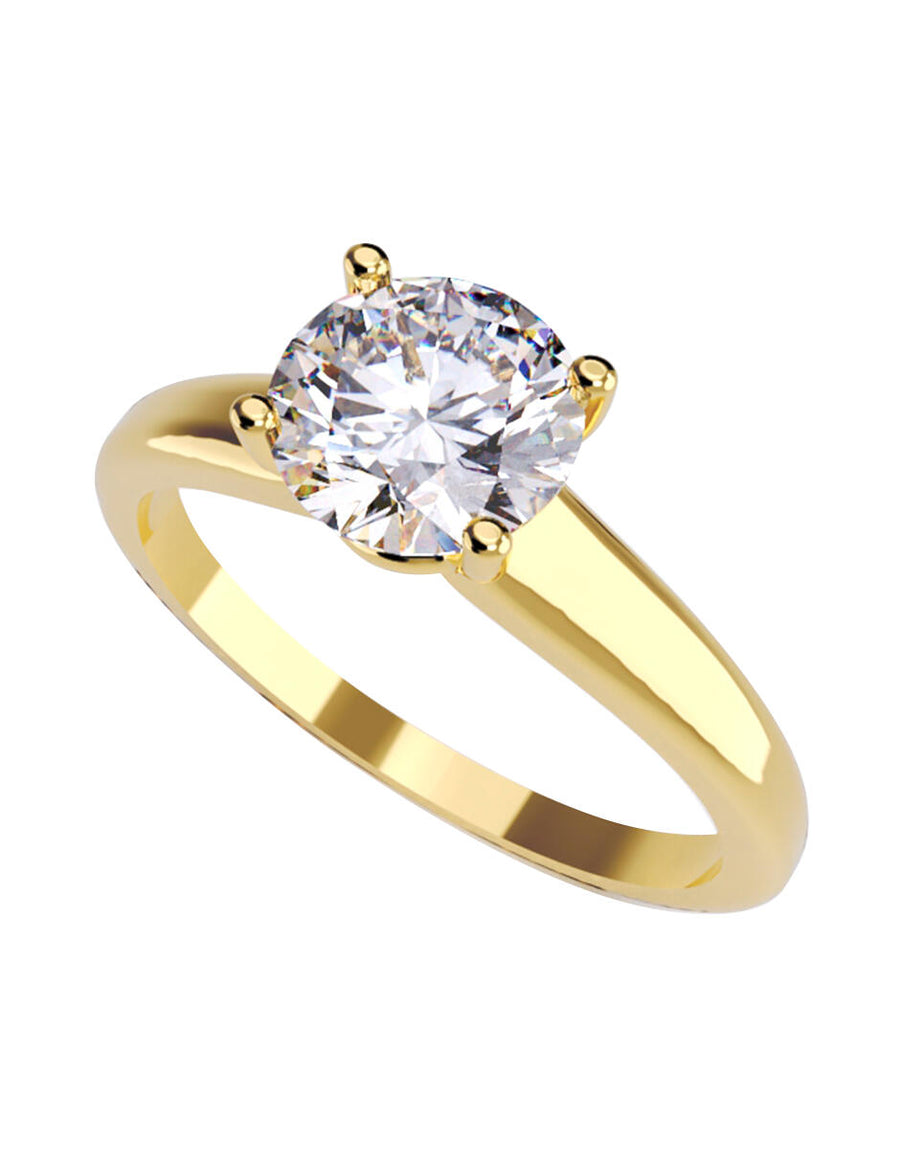 ANILLO DE ORO CON CIRCONIA