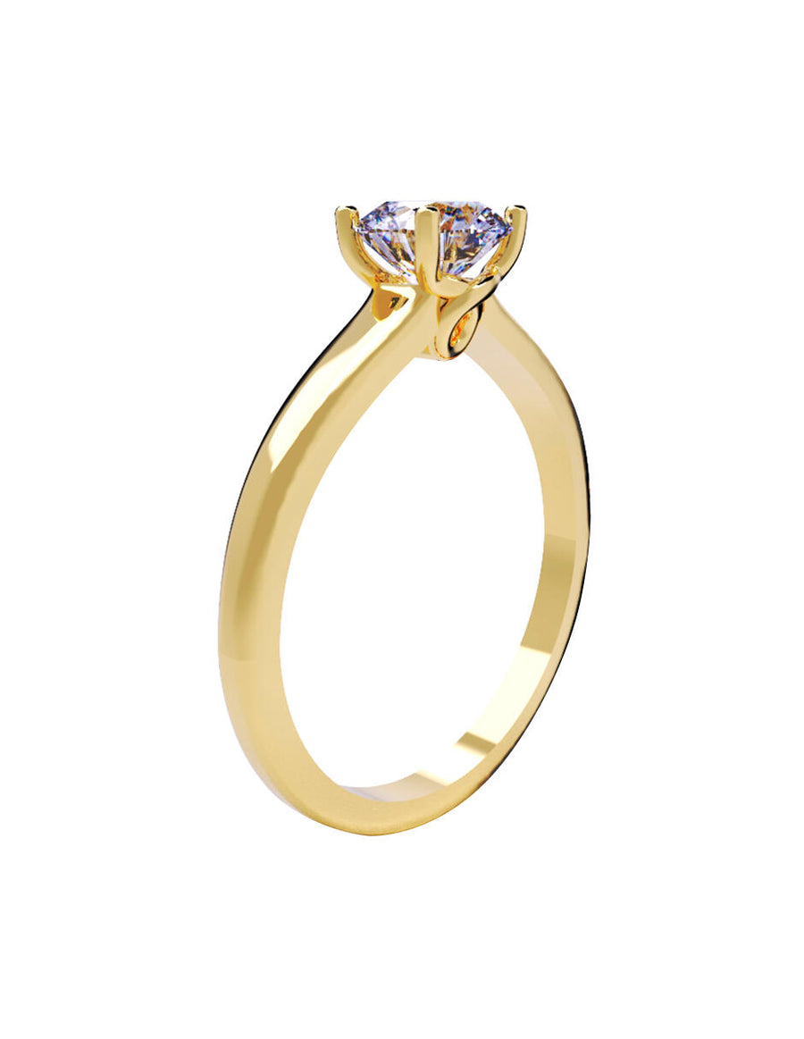 ANILLO DE ORO CON CIRCONIA