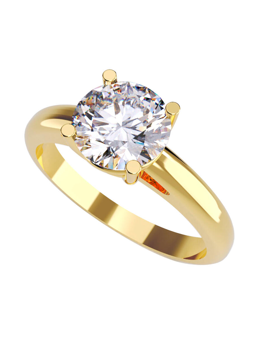 ANILLO DE ORO CON CIRCONIA