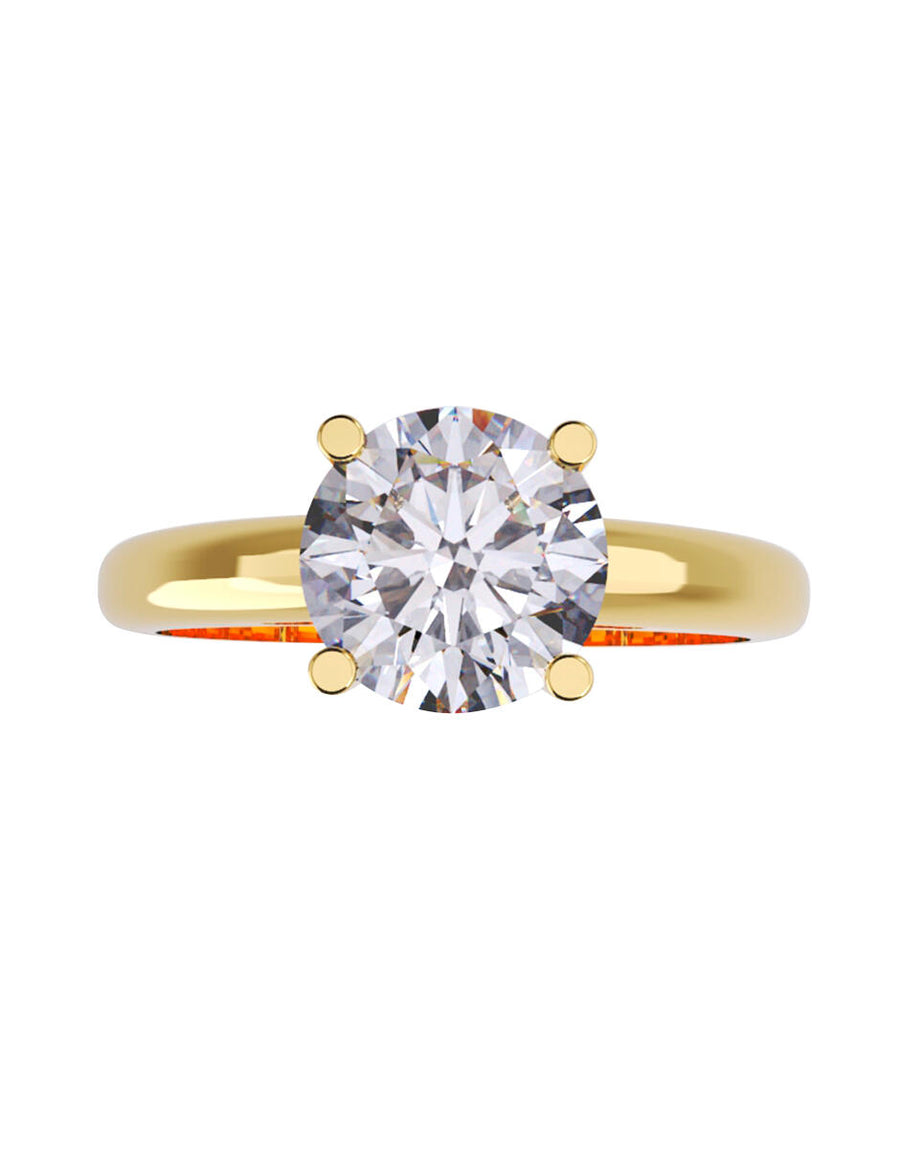 ANILLO DE ORO CON CIRCONIA