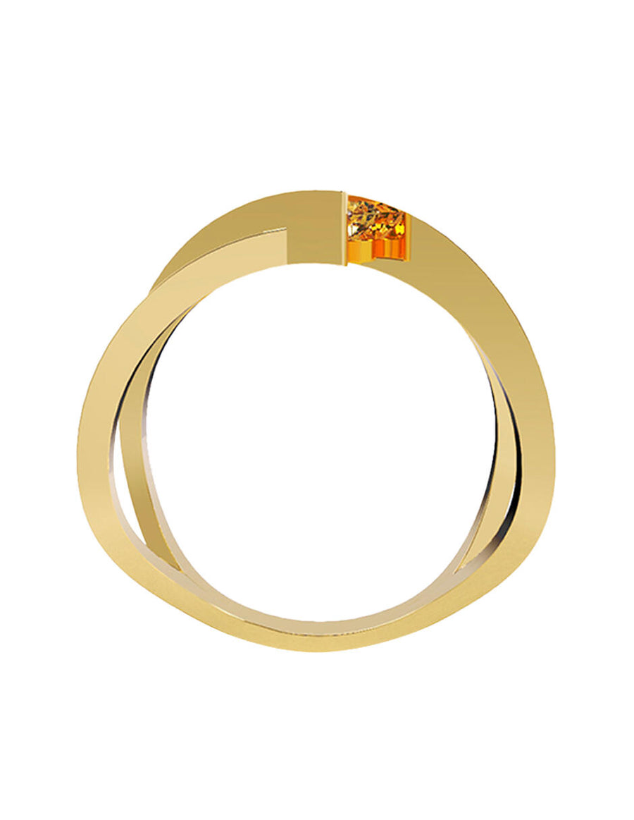 ANILLO DE ORO CON CIRCONIA