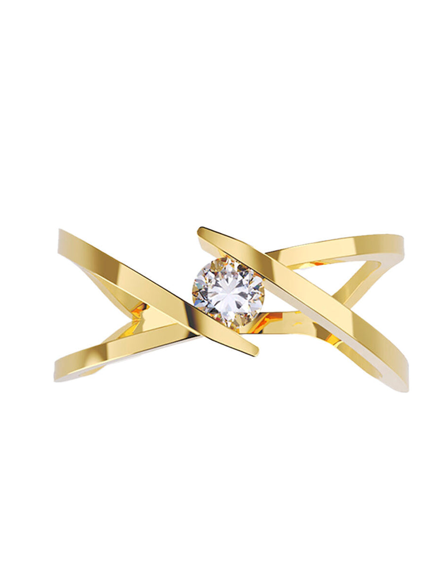 ANILLO DE ORO CON CIRCONIA