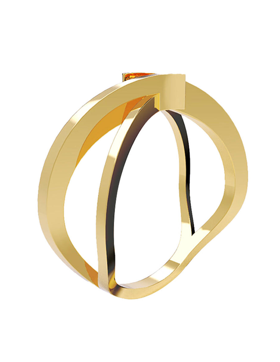 ANILLO DE ORO CON CIRCONIA