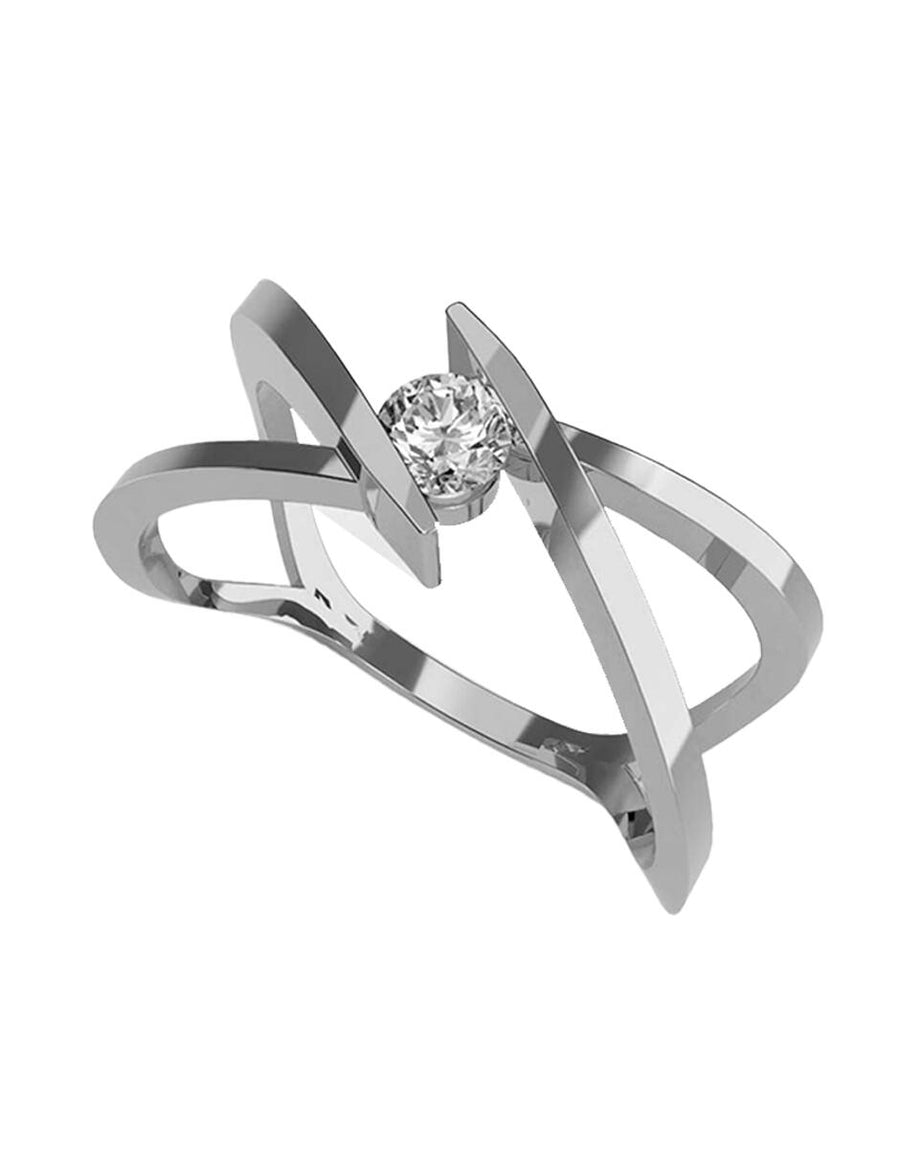 ANILLO DE ORO CON CIRCONIA