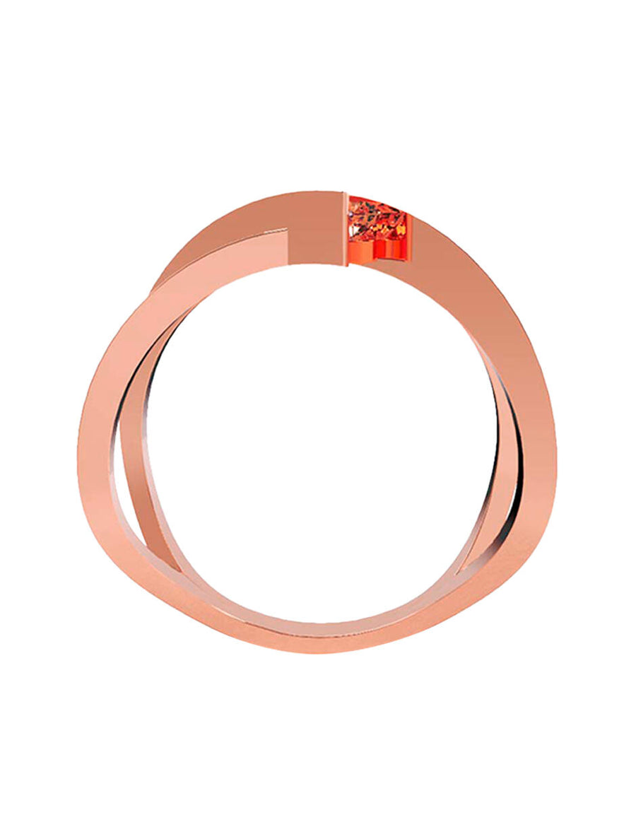 ANILLO DE ORO CON CIRCONIA