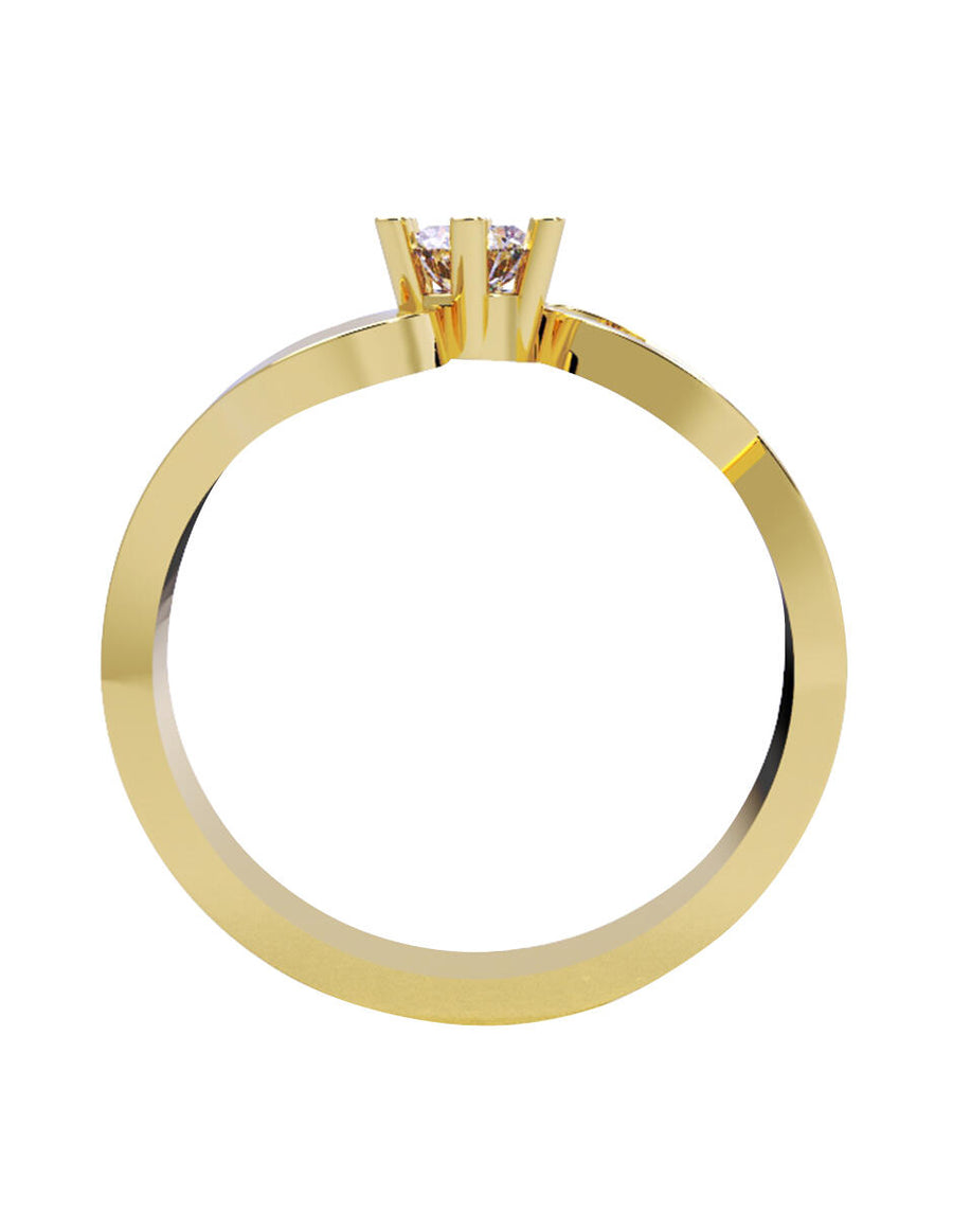 ANILLO DE ORO CON CIRCONIA