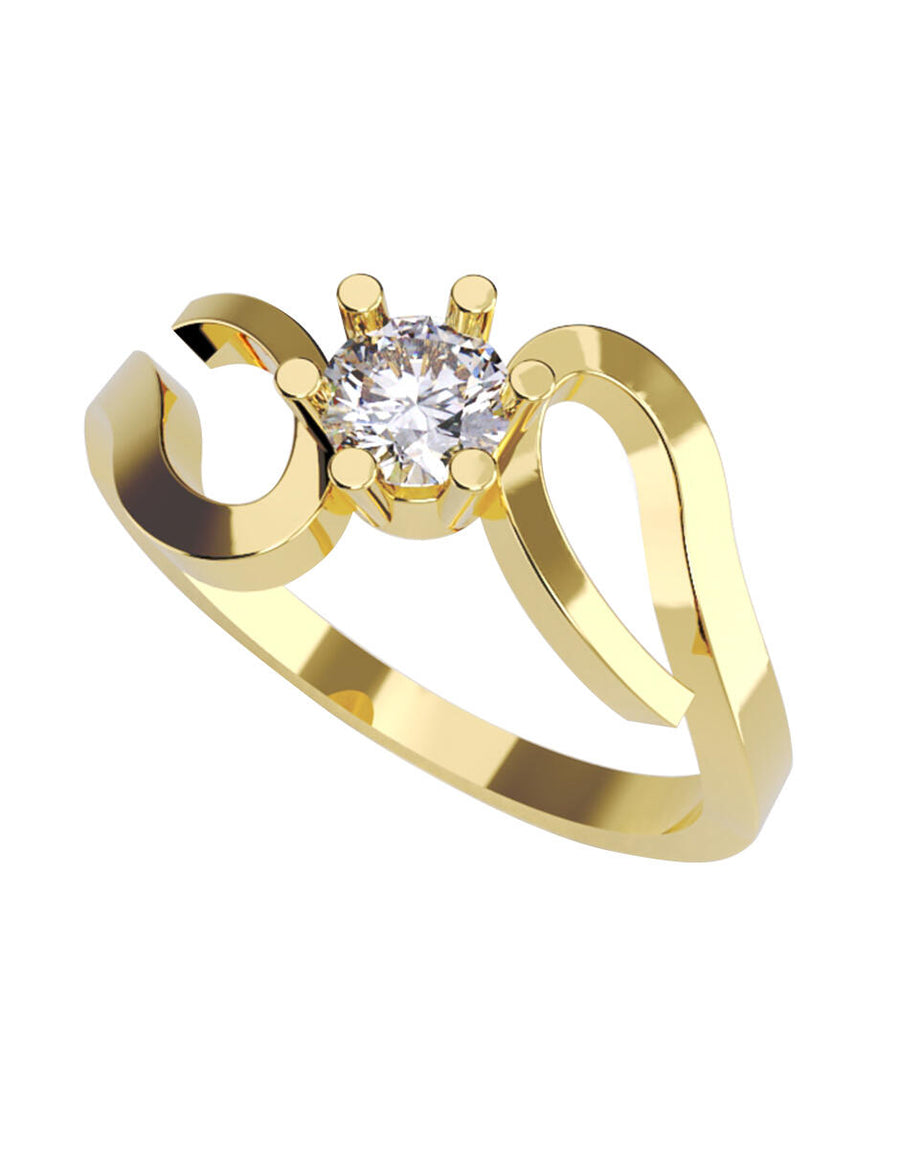 ANILLO DE ORO CON CIRCONIA