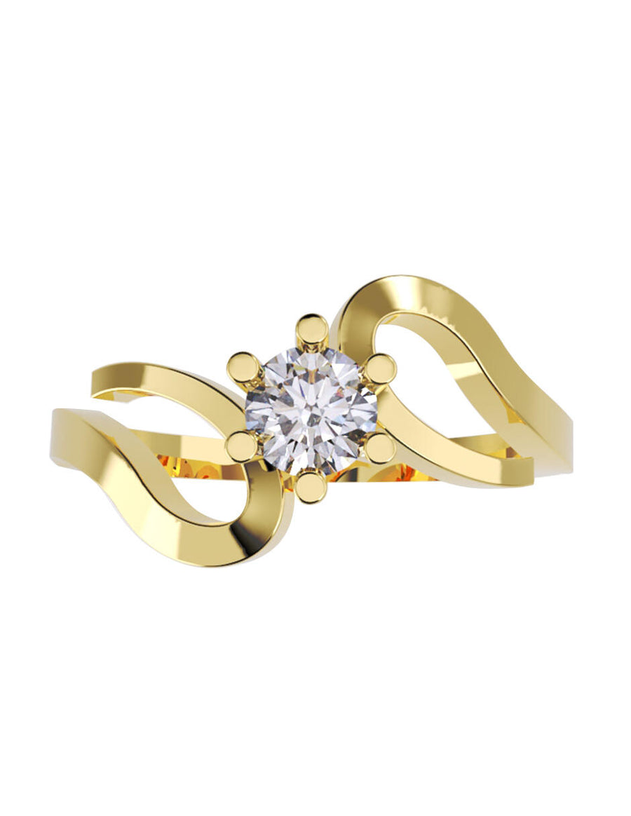 ANILLO DE ORO CON CIRCONIA