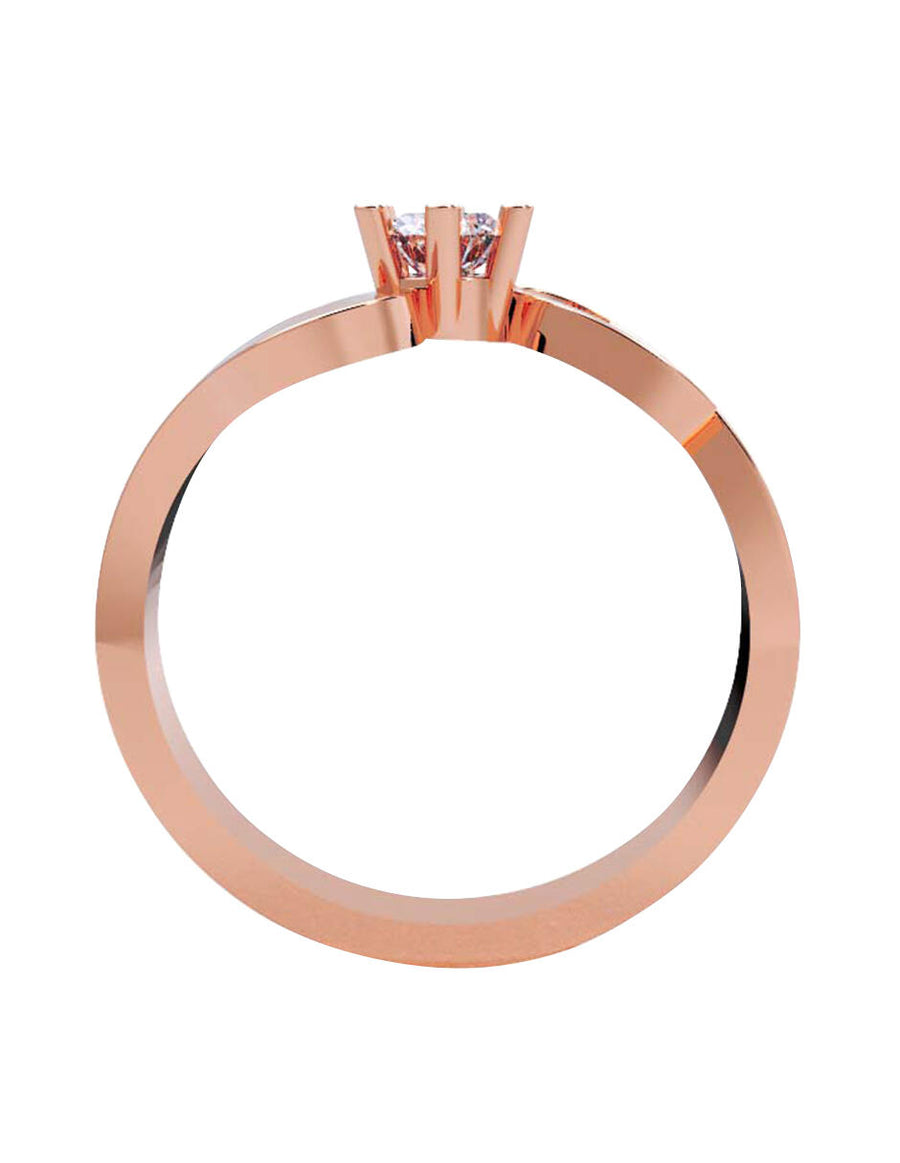 ANILLO DE ORO CON CIRCONIA