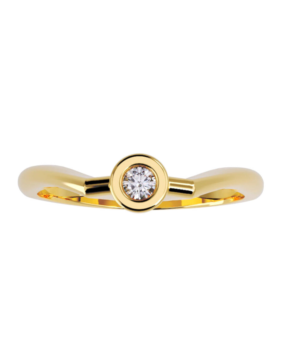 ANILLO DE ORO CON CIRCONIA