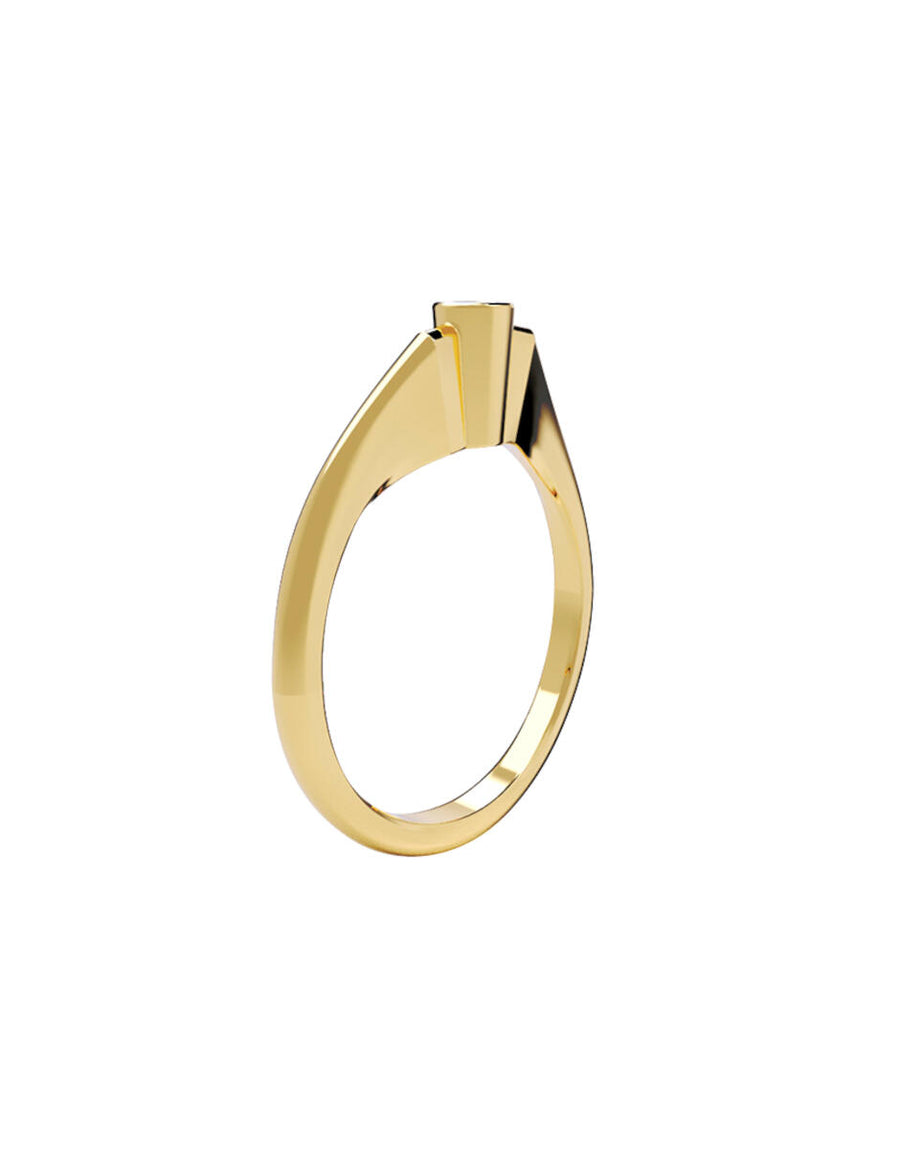 ANILLO DE ORO CON CIRCONIA