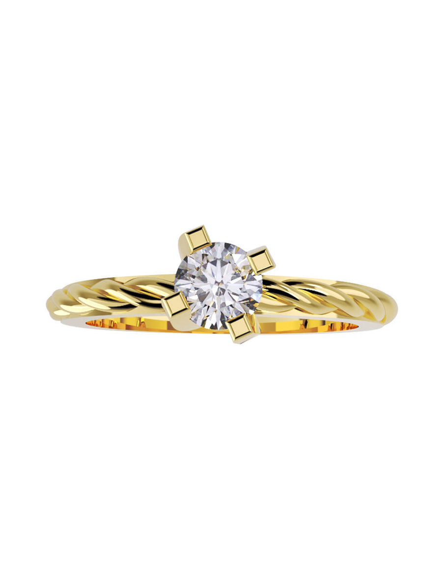 ANILLO DE ORO CON CIRCONIA