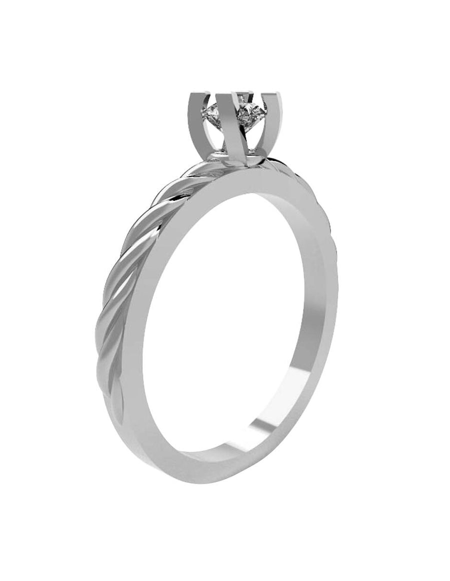 ANILLO DE ORO CON CIRCONIA
