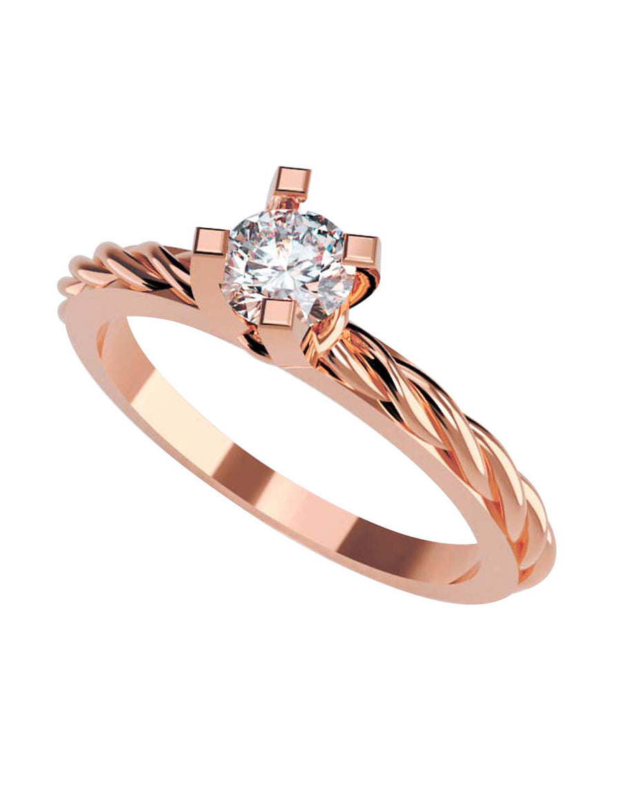 ANILLO DE ORO CON CIRCONIA
