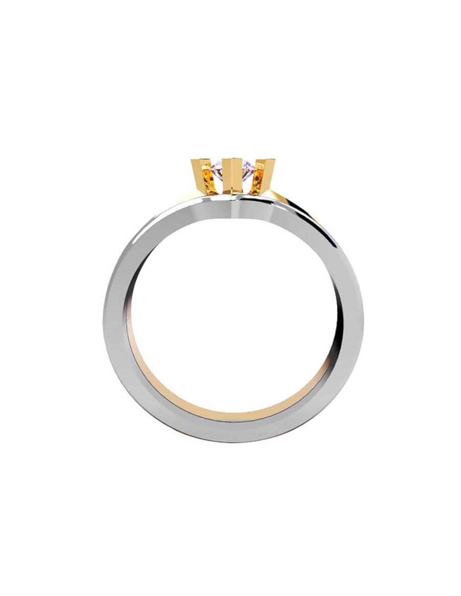 ANILLO DE ORO CON CIRCONIA