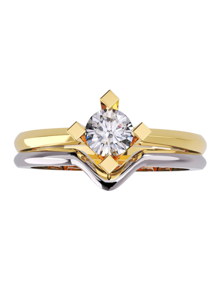 ANILLO DE ORO CON CIRCONIA