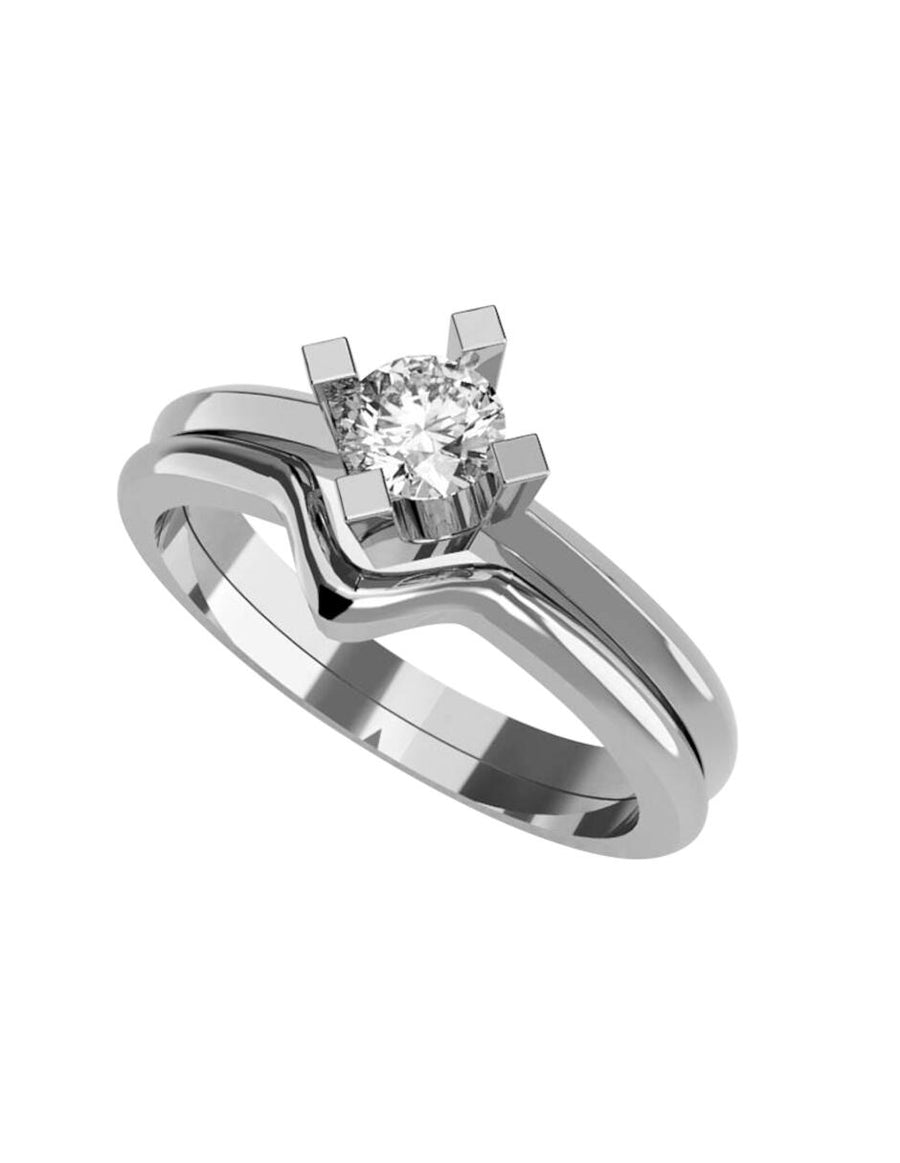 ANILLO DE ORO CON CIRCONIA