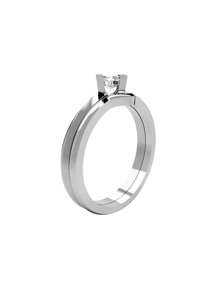 ANILLO DE ORO CON CIRCONIA