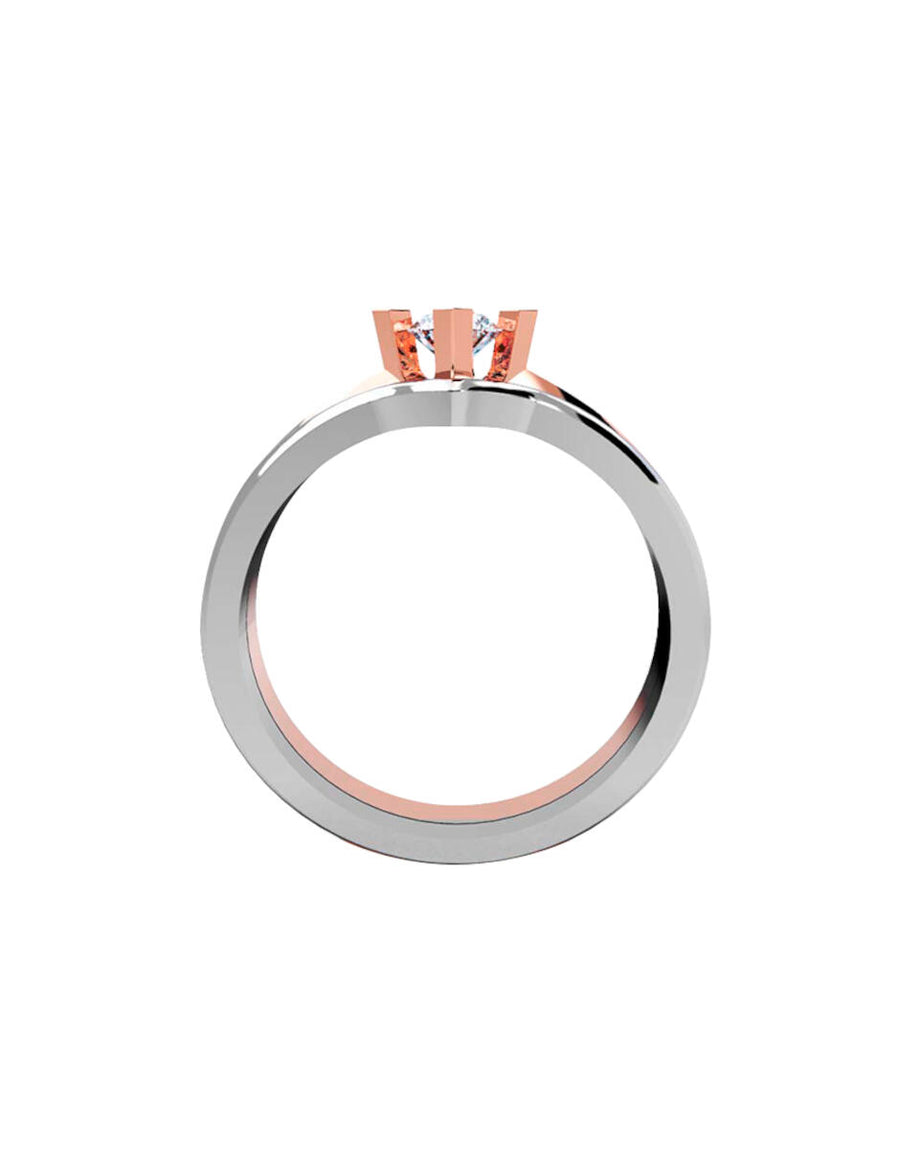 ANILLO DE ORO CON CIRCONIA