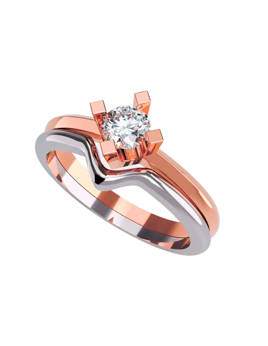 ANILLO DE ORO CON CIRCONIA