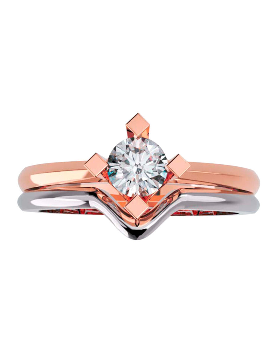 ANILLO DE ORO CON CIRCONIA