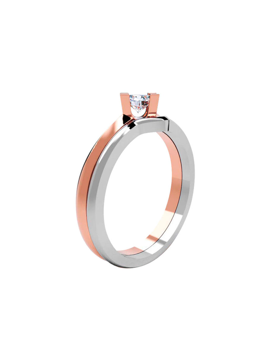 ANILLO DE ORO CON CIRCONIA