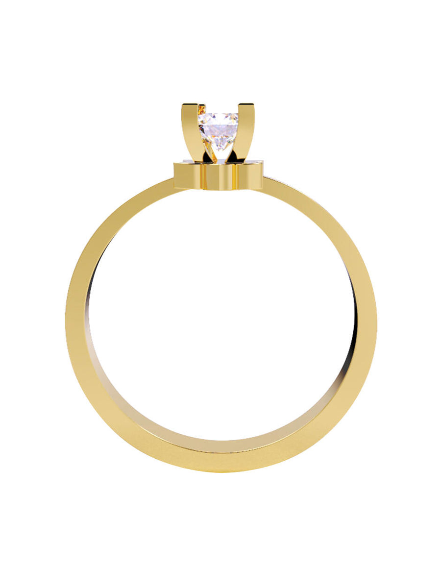 ANILLO DE ORO CON CIRCONIA