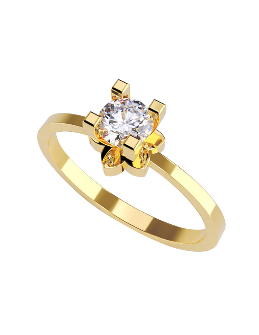 ANILLO DE ORO CON CIRCONIA