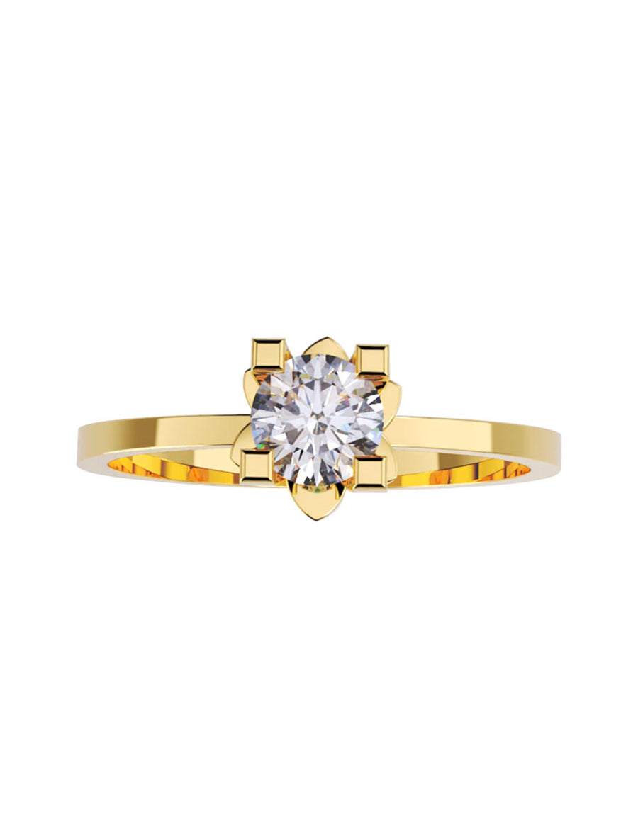 ANILLO DE ORO CON CIRCONIA