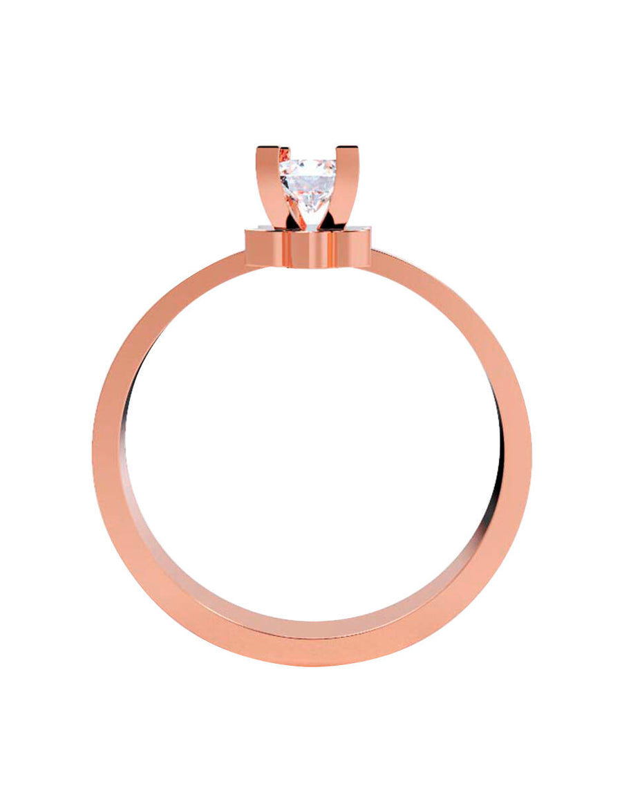 ANILLO DE ORO CON CIRCONIA