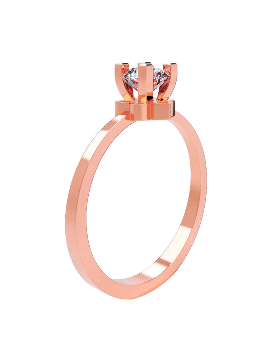 ANILLO DE ORO CON CIRCONIA