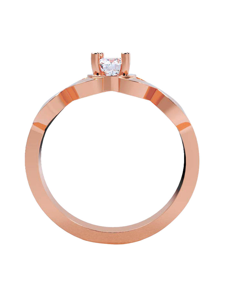 ANILLO DE ORO CON CIRCONIA