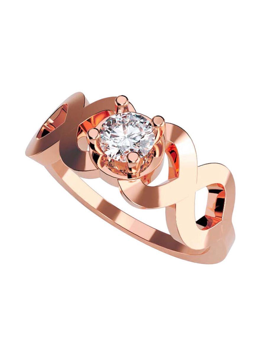 ANILLO DE ORO CON CIRCONIA