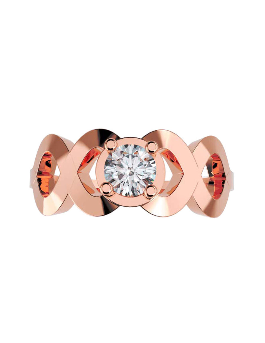 ANILLO DE ORO CON CIRCONIA