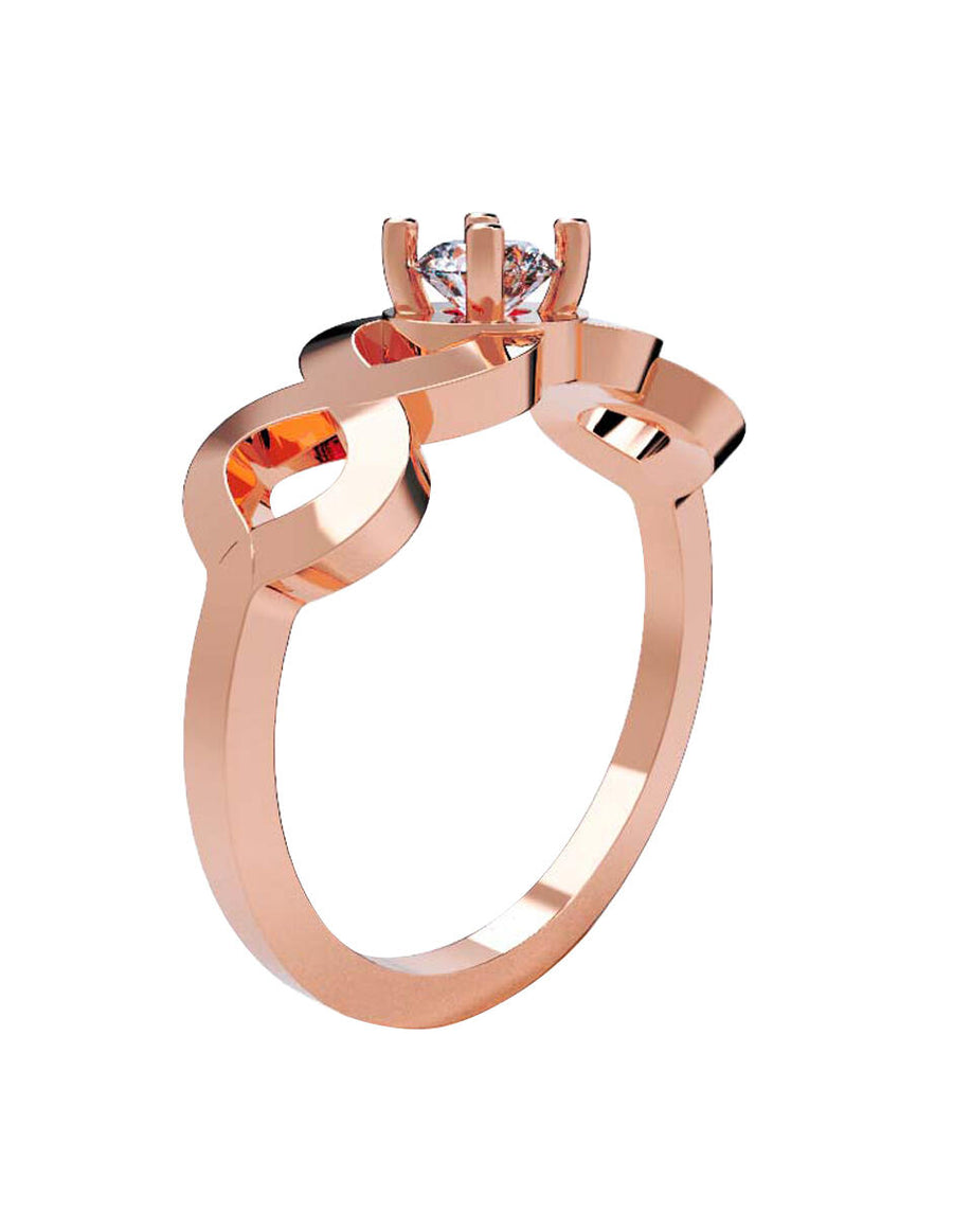 ANILLO DE ORO CON CIRCONIA